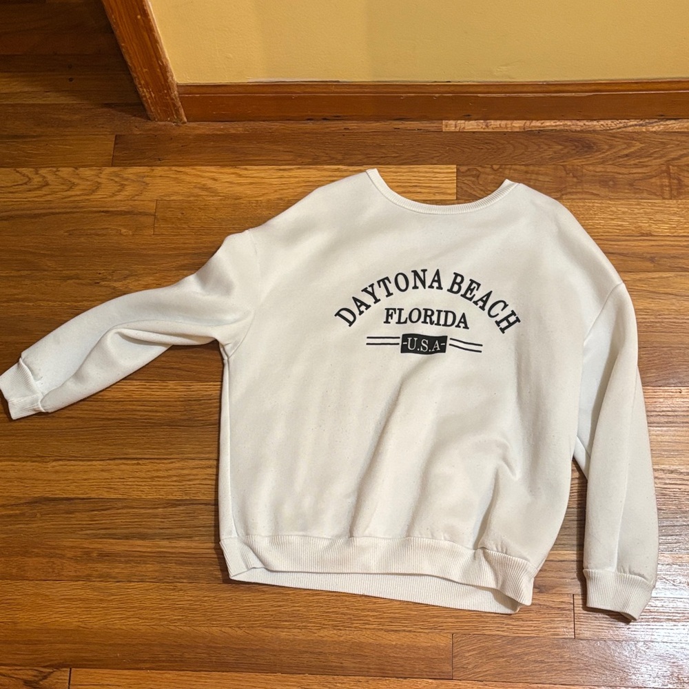 SHEIN White Crew Neck Sweater